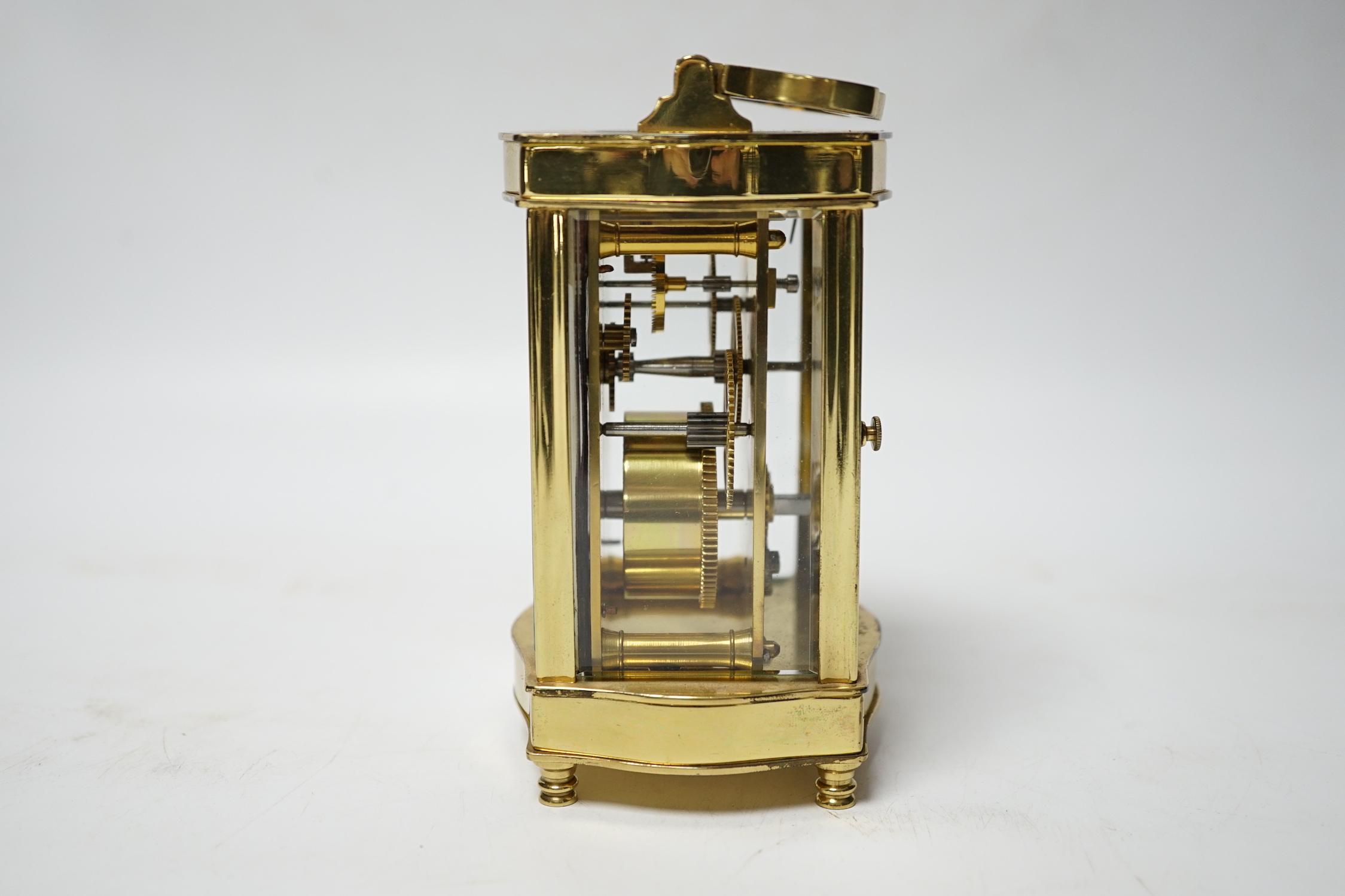 A cased carriage timepiece, P. Orr and Sons, Madras, timepiece 11.5 cm high - Image 4 of 5