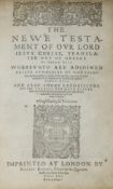 ° ° Bible - Robert Barker's Geneva Version of 1601, but lacking general title. (The Bible:that is,