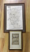 Two 18th/19th century maps comprising, Emanuel Bowen (1694-1767) The Road from London to Arundel