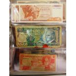 BANKNOTES - ASSORTED Approximately 180 world notes, variable condition, (ring binder).