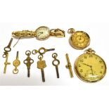 A COLLECTION OF WATCHES AND WATCH PARTS For spares or repairs Condition Report : No condition report