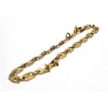 A MARKED 375 ANCHOR LINK BRACELET Weight 4.1g approx., length 17.5cm approx.