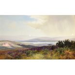 FREDERICK JOHN WIDGERY (1861-1942) 'Valley of the Exe from Woodbury Common' Watercolour Signed lower