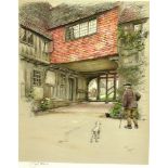 AFTER CECIL ALDIN (1870-1935) Penshurst Colour print, published by Eyre and Spottiswoode, signed