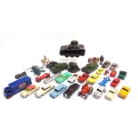 ASSORTED DIECAST MODEL VEHICLES circa 1950s-60s, by Dinky, Corgi and others; together with a Gama