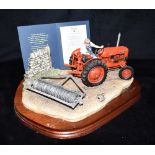 A LARGE LIMITED EDITION BORDER FINE ARTS TRACTOR GROUP 'Turning with Care', numbered 887/1750,