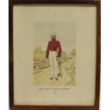 MILITARIA - INDIAN ARMY Six pen and ink, gouache and watercolour portraits of Madras Sappers and