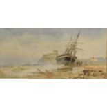 FOLLOWER OF CHARLES THORNELY Shipping scene Watercolour Signed and dated 1864 lower left 23.5cm x