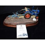 A LARGE LIMITED EDITION BORDER FINE ARTS TRACTOR GROUP 'At the Vintage', numbered 1247/1750, with