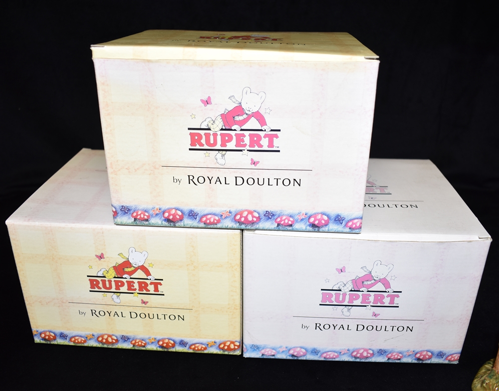 THREE BOXED LIMITED EDITION ROYAL DOULTON RUPERT BEAR GROUPS: 'Tempted to Trespass' numbered 1039/ - Image 2 of 4