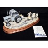 A LARGE LIMITED EDITION BORDER FINE ARTS TRACTOR GROUP 'Frosty Morning', numbered 1620/1750, with