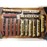 [OO GAUGE]. ASSORTED COACHES comprising five kit-built L.M.S.; another L.M.S., possibly by Exley;