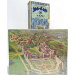 RAILWAYANA - A G.W.R. JIGSAW PUZZLE BY CHAD VALLEY, 'WINDSOR CASTLE FROM THE AIR' comprising