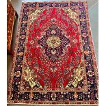 A NORTH WEST PERSIAN TABRIZ CARPET, 290cm x 205cm Condition Report : good condition, no sign of