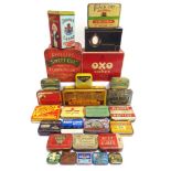 ADVERTISING - ASSORTED TINS of tobacco, gramophone needle and other interest, (27).