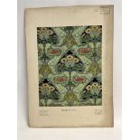 A FOLIO OF 14 UNFRAMED ARTWORKS by Frederick Burrows, c.1900, each depicting textile and other