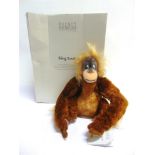 A STEIFF DISNEY SHOWCASE COLLECTION, THE JUNGLE BOOK 'KING LOUIE' (EAN 680274), red-brown, limited