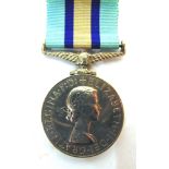 A ROYAL OBSERVER CORPS MEDAL TO OBSERVER F. GREENWOOD Eliz. II, second type (OBSERVER F