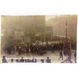 POSTCARD - BRISTOL, SUFFRAGETTE INTEREST A real photographic card, 'Students Revenge on Suffragettes