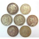 GREAT BRITAIN - ASSORTED SILVER COINAGE comprising a George III (1760-1820) crown, 1820 (LX);
