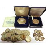 COINS - ASSORTED SILVER comprising a Cook Islands Twentieth Anniversary of the Coronation silver two