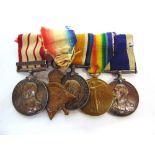 A GROUP OF FIVE MEDALS TO ABLE SEAMAN W.A. FRANKLIN, ROYAL NAVY comprising the Naval General Service