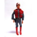 [GERRY ANDERSON]. A CAPTAIN SCARLET ACTION FIGURE circa 1960s, made in Hong Kong, complete with hat,