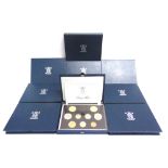 UNITED KINGDOM - ELIZABETH II (1952-2022), PROOF COIN COLLECTIONS for 1989; 1991; 1992; 1993;