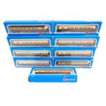 [OO GAUGE]. NINE AIRFIX G.W.R. COACHES comprising seven suburban and two auto-coaches, all in