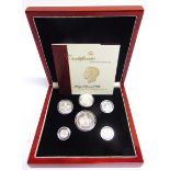 GREAT BRITAIN - EDWARD VIII (1936) NEW STRIKE STERLING SILVER PATTERN SET comprising crown, half