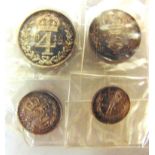 GREAT BRITAIN - GEORGE V (1910-1936), MAUNDY MONEY SET, 1912 comprising fourpence, threepence,