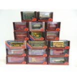 SEVENTEEN 1/76 SCALE EXCLUSIVE FIRST EDITIONS DIECAST MODEL BUSES each mint or near mint and boxed.