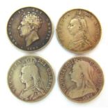 GREAT BRITAIN - ASSORTED SILVER COINAGE comprising a George IV (1820-1830), halfcrown, 1825, bare