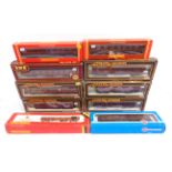 [OO GAUGE]. TEN ASSORTED L.M.S. COACHES by Mainline (5), G.M.R. (1), Hornby (3), and Airfix (1),