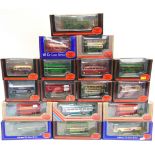 SEVENTEEN 1/76 SCALE EXCLUSIVE FIRST EDITIONS DIECAST MODEL BUSES each mint or near mint and boxed.