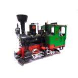 [G SCALE]. A MISCELLANEOUS COLLECTION comprising an L.G.B. 0-4-0 tank locomotive, black, green and