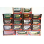 SEVENTEEN 1/76 SCALE EXCLUSIVE FIRST EDITIONS DIECAST MODEL BUSES each mint or near mint and boxed.