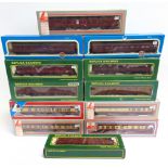 [OO GAUGE]. TWELVE ASSORTED B.R. COACHES by Replica Railways (5), Airfix (2), and Lima (5), all in