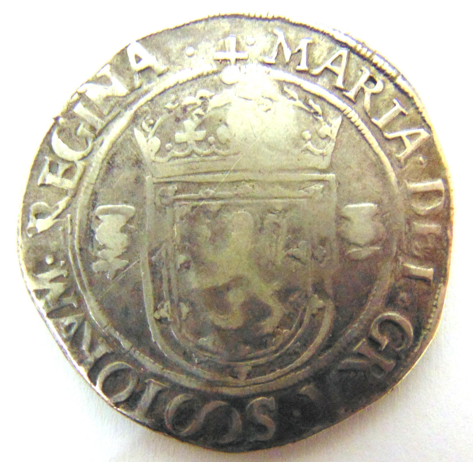 SCOTLAND - MARY I (1542-1567), FIFTH PERIOD, RYAL, 1567 with re-valuation countermark of 1578, ( - Image 2 of 2