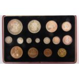 UNITED KINGDOM - A GEORGE VI (1936-1952) CORONATION SPECIMEN SET, 1937 fifteen coins, crown to
