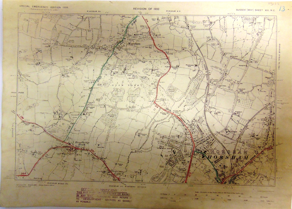 [MAPS]. ORDNANCE SURVEY comprising Slough (Bucks), 1/2500, 1925; Stroud (Glos.), 1/2500, 1936;
