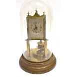 A LATE 19TH CENTURY GUSTAV BECKER TORSION CLOCK under glass dome, 30cm high overall Condition Report