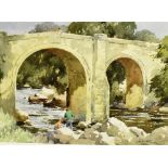 WILFRED MOODY FRYER (1891-1967) 'Kirkby Lonsdale, Lancs' Watercolour Signed lower right, labelled