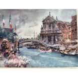 SIR WILLIAM RUSSEL FLINT (1880-1969) 'Venetian Festival' Artists Proof Lithograph Signed in pencil