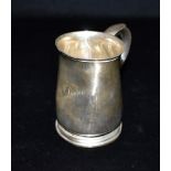 A SILVER CUP engraved to the front Diane and inscribed to the underside 'From her Godfather J.W.