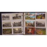 POSTCARDS - BRITISH CASTLES Approximately 200 cards, standard and modern oversize, (album).