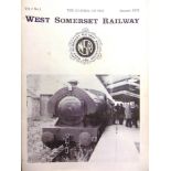 RAILWAYANA - WEST SOMERSET RAILWAY JOURNAL A near-continuous run from Vol.1 No.1 (January 1978) to