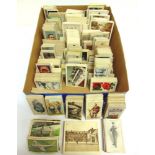 CIGARETTE CARDS - ASSORTED Part sets, including larger size cards, (tray).