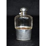 W.S.Y.C ENGRAVED SILVER HIP FLASK A superbly crafted hip flask with hinged lid and silver base