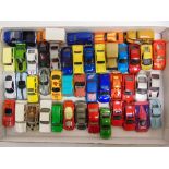FORTY-FIVE ASSORTED DIECAST MODEL VEHICLES by Hot Wheels, Matchbox and others, variable condition,